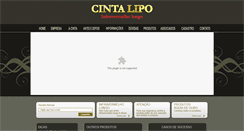 Desktop Screenshot of cintalipomatriz.com.br